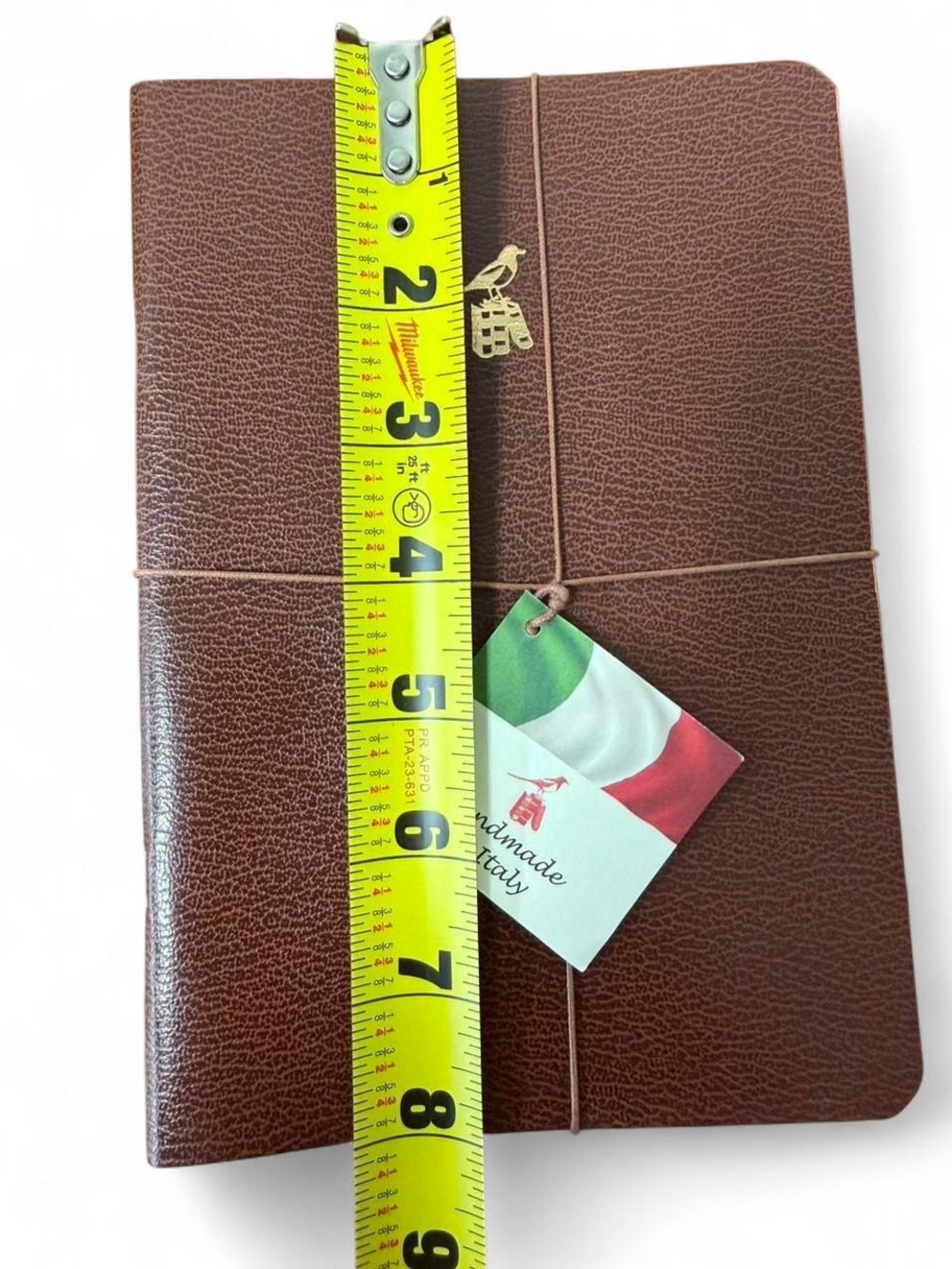 Bieffe Brown Leather lined notebook 3 pk-New - Picture 5 of 7